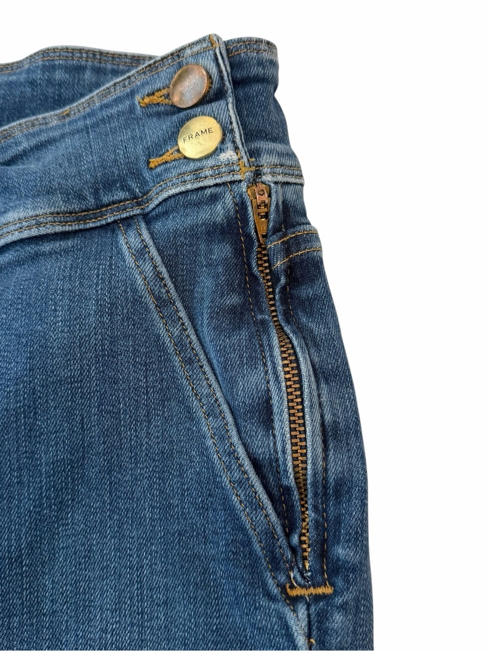 Frame Denim Le Francoise Flare Jeans In Sidonia 25 - Picture 5 of 9
